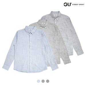 [지유샵]남) 슬럽 솔리드 기본카라 셔츠(FUMECSL106P)