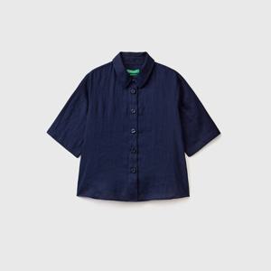 [베네통] Basic linen shirt_5BML5QB75DN1