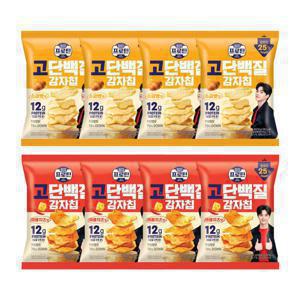 이지프로틴 고단백질 감자칩 소금빵맛50gx4개+매콤치즈맛50gx4개