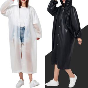 남녀 공용 7개 색상 레인 코트 우비 2개 비옷 배달 캠핑