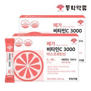 동화약품 메가 비타민C 3000 mg 아스코르빈산 2박스 (180포)