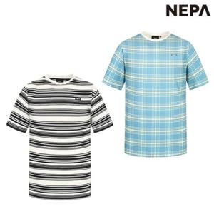 [네파]7JD5363 공용 캠핑 멀티 패턴 여름 반팔 라운드 티셔츠