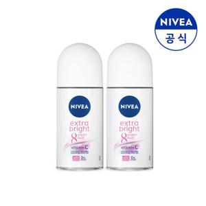 니베아 데오드란트 롤온 엑스트라 브라이트 50ml 2개