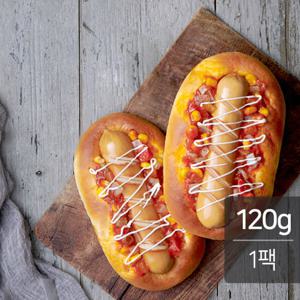 [랭킹닭컴] 맛있닭 닭가슴살 한끼 소세지빵 120g(1팩)