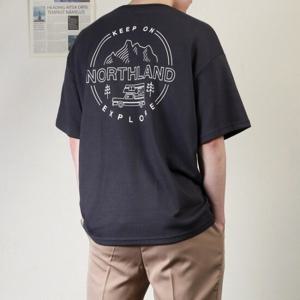 [프랭키뉴욕] 남자 반팔 티 오버핏 티셔츠 면 남성 박스티