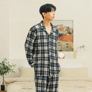 [따숨웨어]밍크 남자 겨울 수면 파자마 잠옷 세트(IMS7013)
