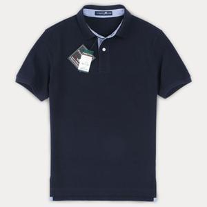 [FOREST CAMP]Regular Fit Cotton Collar T-Shirts/코튼 반팔 카라 티셔츠/~4XL[FCTH1281-Navy]