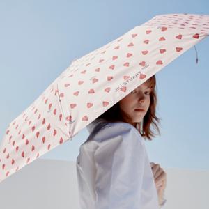 경량 핑크 쁘띠다이아몬드 3단 양산 겸용 우산[JAUM2E040P2]