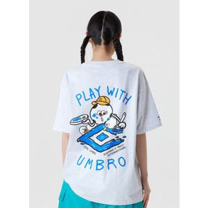 [엄브로] 남녀공용 플레이버 그래픽 루즈핏 반팔 티셔츠 UP121CRS32WMG