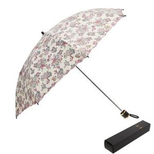 DBUM0F658 [DAKS SUMMER] 핑크 플라워패턴 수동 양산(우산겸용)