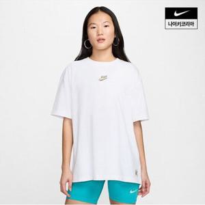 여성 나이키 스포츠웨어 오버사이즈 티셔츠 HF4613-100