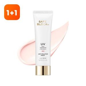 [1+1][미샤] 세이프블록 RX 로지 톤업 선 SPF50+/PA++++ 50ml