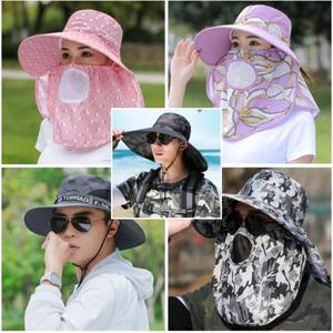 등산아이템 여자 남자 여름 모자 햇빛가리개 야외활동 5종