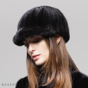 [보스룸]여성 시즌 통밍크털 모자 겨울모자 털모자