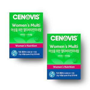 [세노비스] 여성용 멀티비타민미네랄 (60캡슐, 60일분) 2통