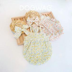 [도그웨그] 도그웨그 플라워 벌룬 민소매 원피스 강아지 여름 옷 나시