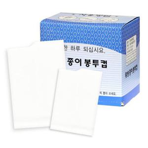 [엑소]국내산 위생 봉투컵(무색) 4000매 생수컵 정수기용 종이컵