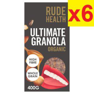 [영국발송] 400g 6팩 루드 헬스 오가닉 얼티메이트 그레놀라 뮤즐리 아침식사 Rude Health Organic Granola