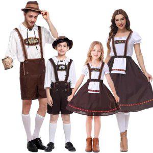 독일 전통의상 가족 어린이 성인 맥주 할로윈 코스튬