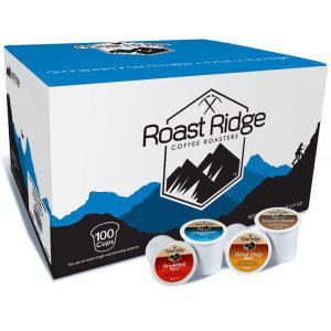 Roast Ridge 1인용 캡슐 커피, Keurig K-Cup 커피 메이커와 호환, 버라이어티 팩, 100개 643495