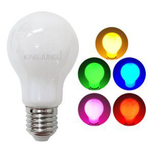 일광전구 디밍 LED 색구 A60 8W E26 컬러전구 bulb 조광가능 색전구 황색 녹색 청색 분홍색 적색