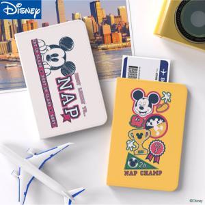 정품 디즈니 미키 클래식 바시티 RFID 해킹방지 안티스키밍 여권지갑 카드 수납 여권케이스