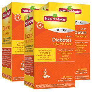 네이처메이드 데일리 다이아비츠 헬스팩 60팩 x 3 (총3개) Diabetes 당뇨 종합영양제