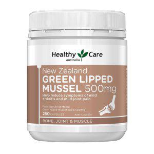 헬시 케어 뉴질랜드 초록입홍합 500mg 250캡슐 Healthy Care New Zealand Green Lipped Mussel 250 Capsule