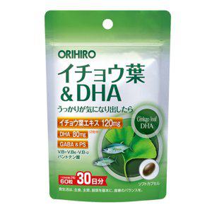 일본 ORIHIRO 은행추출물 + DHA 60정