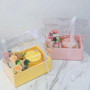 용돈박스 도매 선물 포장 박스 깜짝 상자 투명 50장 케이크 꽃