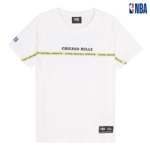 [NBA] 유니 팀 레터링 테이프 배색 티셔츠 (N202TS113P)