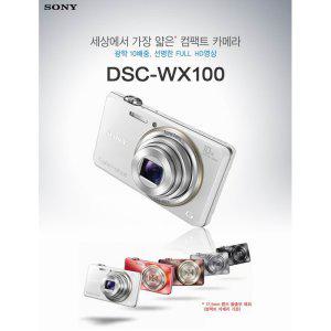 소니 DSC-WX100 FULL HD 광학 10배 25-250mm +메모리32gb+가방
