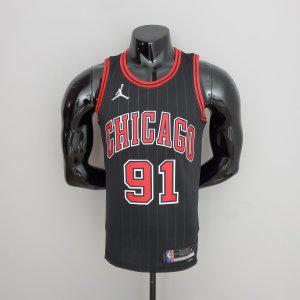NBA 농구 유니폼 시카고불스 75주년기념 데니스 로드맨 져지 블랙 CU 농구복
