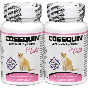 Nutramax Cosequin고양이 관절 영양제 보충제 글루코사민 2팩 160캡슐