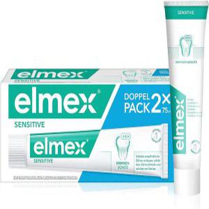 elmex 치약 센시티브 2x75ml  민감한 치아를 위한 부드러운 치아 불소