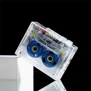 워크맨 감성 투명 카세트 플레이어 휴대용 MP3 USB
