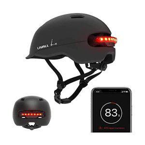 LIVALL 스마트 헬멧, 자동차 센서 LED, LED 리어 램프, 도시 통근자 자전거 남성 여성 위한 조정가능 크기