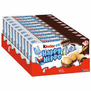 Kinder Happy Hippo cocoa 킨더 초콜렛 해피 히포 5입 10팩