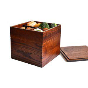 일본식 3단 나무 도시락통 점심 용기 상자 반찬통