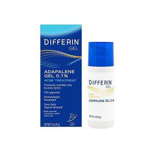 Differin Acne 트리트먼트 Gel, 90 Day Supply, Retinoid 트리트먼트 for Face with 0.1% Adapalene, Gentl