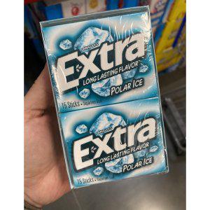 엑스트라 Extra 폴라아이스 Polar Ice Sugar Free Gum Bulk Pack 15개 x 10팩
