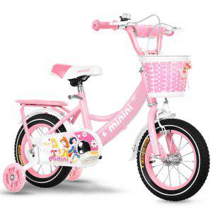 여아자전거 핑크색 공주캐릭터 키즈자전거 네발자전거