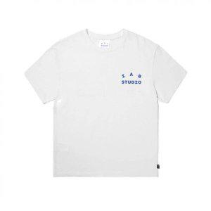 아이앱스튜디오 티셔츠 화이트 네이비 T Shirt White Navy