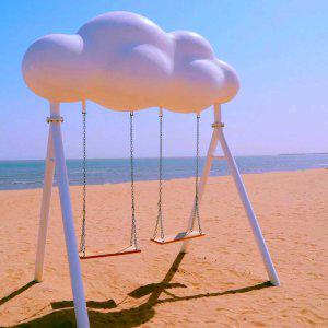 구름 그네  관광지 인테리어 조형물 정원 의자  조각 장식