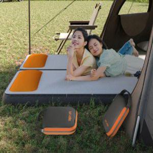 캠핑에어매트 야외 더블 싱글 침대 휴대용 차박 슬리핑 펌프 팽창 접이식 베개