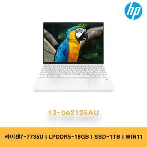 HP 파빌리온 에어로 13-be2126AU WIN11 라이젠7-7735U/LPDDR5-16GB/SSD-1TB/FH