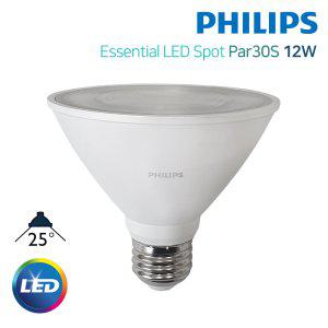 필립스 PAR30s 12W Essential 에센셜 LED 스팟25도 파삼공 파30 스팟전구