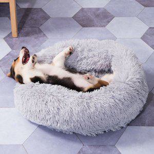 반려동물 도넛 털 방석(50cm) 강아지 고양이 둥근 쿠션 베개 휴식 낮잠