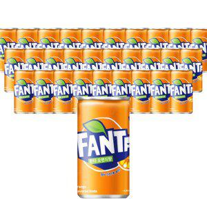 미니 환타 오렌지맛 캔 215ml 30개 탄산 음료수 대량 단체 구매 FANTA
