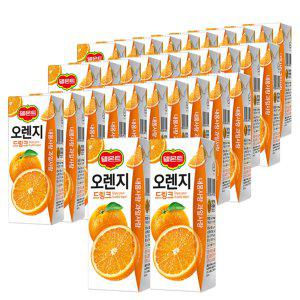 델몬트 오렌지 팩 주스 190ml 32개 미니 과일 음료 드링크 교회 회사